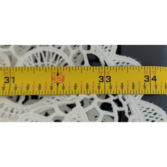 Ulla Johnson Savannah Mini Dress Women's Size 4 Ivory White Ruffled Lace Dress - Picture 9 of 10